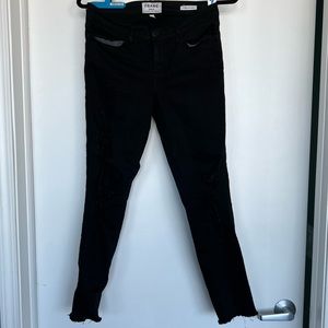 Frame Distressed Black Jeans